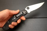 代工正品Spyderco蜘蛛C36GPE半齿折刀（黑色/迷彩）