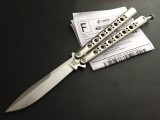 Benchmade经典钛柄蝴蝶甩刀BM42 （复刻版， 蝴蝶标）