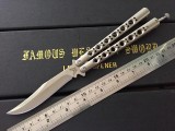 Benchmade经典钛柄蝴蝶甩刀BM43 （复刻版， 蝴蝶标）