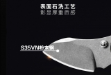 S35VN羊蹄钛柄折刀