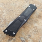 Microtech combat 碳纤柄战斗恐龙直跳自动刀