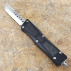 Microtech combat 碳纤柄战斗恐龙直跳自动刀