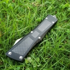 Microtech combat 碳纤柄战斗恐龙直跳自动刀（尖头）