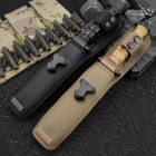 2026最新高品质款Extrema Ratio 意大利极端武力 马克II MK2.1 经典改良版沙色柄黑色虎纹战术直刃  MK2.1是对经典的重新诠释，是对一位老兵的致敬，是对二战中分布最广、使用最广泛的战争匕首之一的重新设计：马克2。Extreme Ratio参与了这一雄心勃勃的项目，其目的是保持原始版本的独特特性，仅对功能进行修改，以提高性能。叶片采用钴不锈钢，其他部件采用AISI 303和A