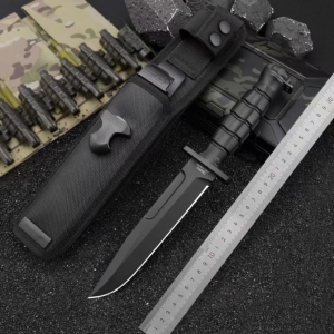 2026最新高品质款Extrema Ratio 意大利极端武力 马克II MK2.1 经典改良版沙色柄黑色虎纹战术直刃  MK2.1是对经典的重新诠释，是对一位老兵的致敬，是对二战中分布最广、使用最广泛的战争匕首之一的重新设计：马克2。Extreme Ratio参与了这一雄心勃勃的项目，其目的是保持原始版本的独特特性，仅对功能进行修改，以提高性能。叶片采用钴不锈钢，其他部件采用AISI 303和A